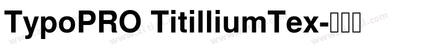 TypoPRO TitilliumTex字体转换